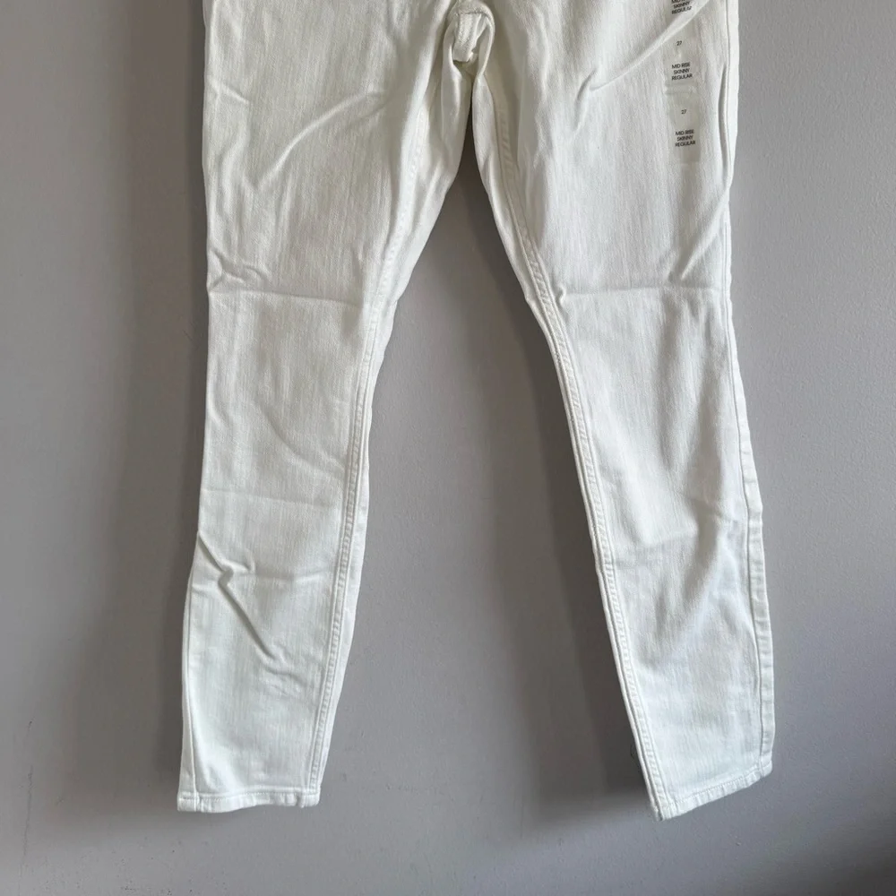 CALVIN KLEIN JEANS Mid-rise rise Skinny Regular Jeans Women Size 27 - Picture 4 of 15